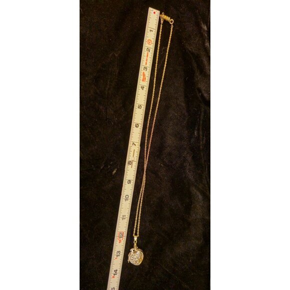 Vintage Italian Filigree Heart Pendant Necklace - Picture 6 of 7